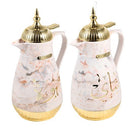 Vacuum Insulated Plastic Thermos Flask Set/2 Pcs 1L