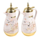 Vacuum Insulated Plastic Thermos Flask Set/2 Pcs 1L