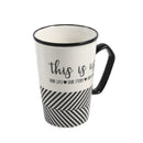 Ceramic Coffee Mug Abstract Print 9.5*10.3 cm