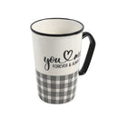 Ceramic Coffee Mug Abstract Print 9.5*10.3 cm