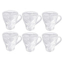 Lead Free Glass Tea Cup Set/6 Pcs 260 ml