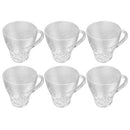 Lead Free Glass Tea Cup Set/6 Pcs 260 ml