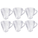 Lead Free Glass Tea Cup Set/6 Pcs 260 ml