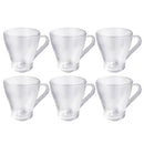 Lead Free Glass Tea Cup Set/6 Pcs 260 ml