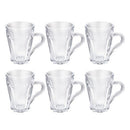Lead Free Glass Tea Cup Set of 6 Pcs 125 ml