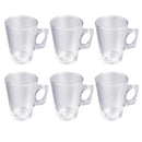 Lead Free Glass Tea Cup Set/6 Pcs 155 ml