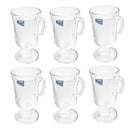 Lead Free Glass Footed Tumblers Set/6 Pcs 227 ml