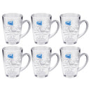 Lead Free Glass Tea Cup Set/6  170ML