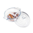 Round Glass Baking Dish w Lid 0.8L