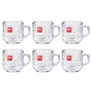 Lead Free Glass Tea Cup Set/6 Pcs 200ml