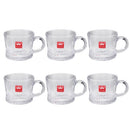 Lead Free Glass Tea Cup Set/6 Pcs 120ml
