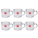 Lead Free Glass Tea Cup Set/6 Pcs 120ml