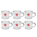 Lead Free Glass Tea Cup Set/6 Pcs 120ml