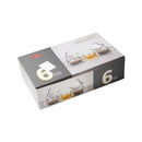 Lead Free Glass Tea Cup Set/6 Pcs 120ml