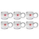 Lead Free Glass Tea Cup Set/6 Pcs 320ml