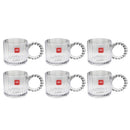 Lead Free Glass Tea Cup Set/6 Pcs 320ml