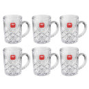 Lead Free Glass Tumbler Set/6 Pcs 195ml