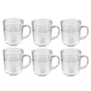 Lead Free Glass Tea Cup Set/6 Pcs 220ml