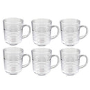 Lead Free Glass Tea Cup Set/6 Pcs 220ml