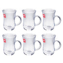 Lead Free Glass Tea Cup Set/6 Pcs