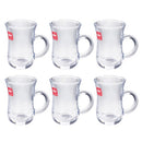 Lead Free Glass Tea Cup Set/6 Pcs