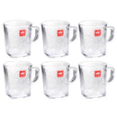 Lead Free Glass Tea Cup Set of 6 Pcs 270 ml