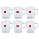 Lead Free Glass Tea Cup Set/6 Pcs 270 ml