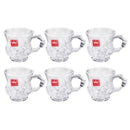 Lead Free Glass Tea Cup Set of 6 Pcs 140 ml