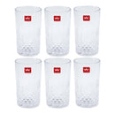 Lead Free Glass Tumblers Set/6 Pcs 340 ml