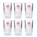 Lead Free Drinking Glass Tumbler Set/6 Pcs 340 ml