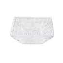 Glass Ice Cream & Dessrt Bowl Set/4 Pcs W Plate 11.5*11.5*5+27*27 cm
