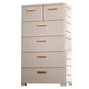Plastic Storage Cabinet 6 Drawer 56*36*110 cm