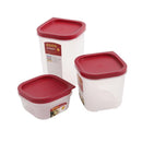 Plastic Airtight Food Container Set of 3 Pcs