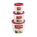 Plastic Airtight Food Container Set of 3 Pcs