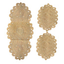 Abstract Pattern Plastic Dining Table Placemat Set/3 Pcs