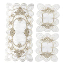 Abstract Pattern Plastic Dining Table Placemat Set/3 Pcs