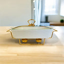 Ceramic Chafing Dish Food Warmer 12"  cm