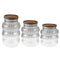 Airtight Glass Storage Jar Set of 3 Pcs 7.5*9/7.5*12/7.5*16 cm