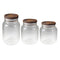 Airtight Glass Storage Jar Set of 3 Pcs 7.5*9/7.5*12/7.5*19 cm