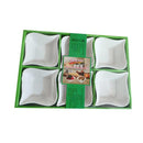 Ceramic Nuts and Snack Bowl Set/6 Pcs 9*9 cm