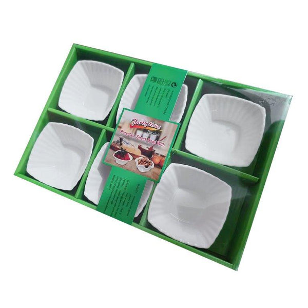 Ceramic Nuts and Snack Bowl Set of 6 Pcs 9*9 cm