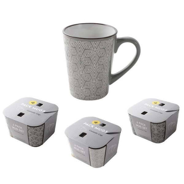 Ceramic Coffee Mug Set of 4 Pcs 330 ml