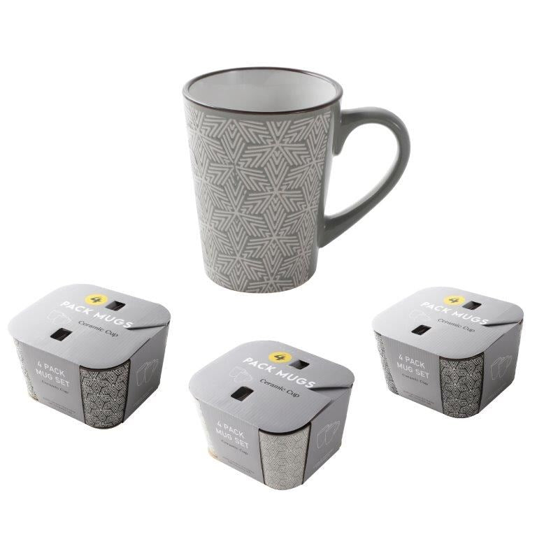 Ceramic Coffee Mug Set of 4 Pcs 330 ml