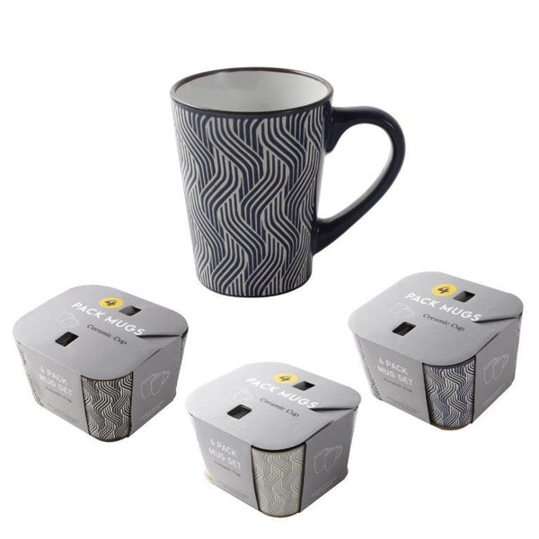 Ceramic Coffee Mug Set of 4 Pcs 330 ml