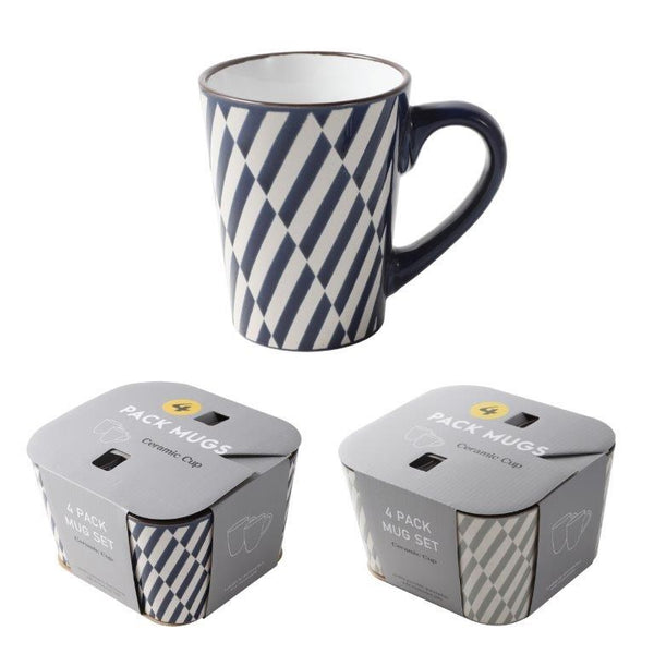 Ceramic Coffee Mug Set of 4 Pcs 330 ml