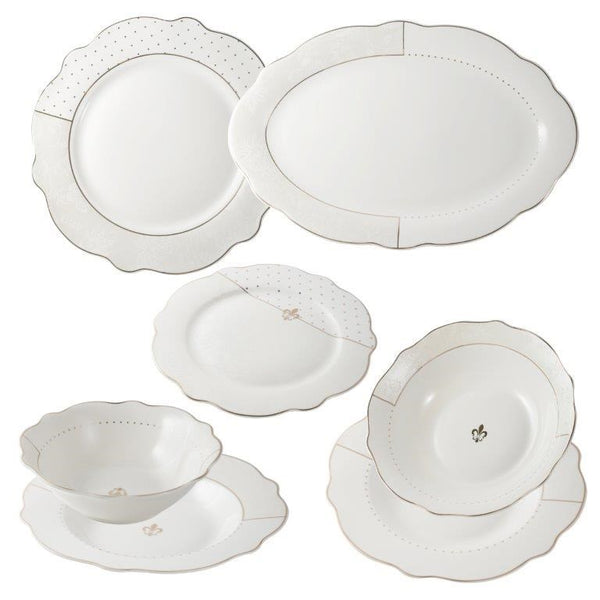 Ceramic Dinner Set of 26 Pcs (need inspect)