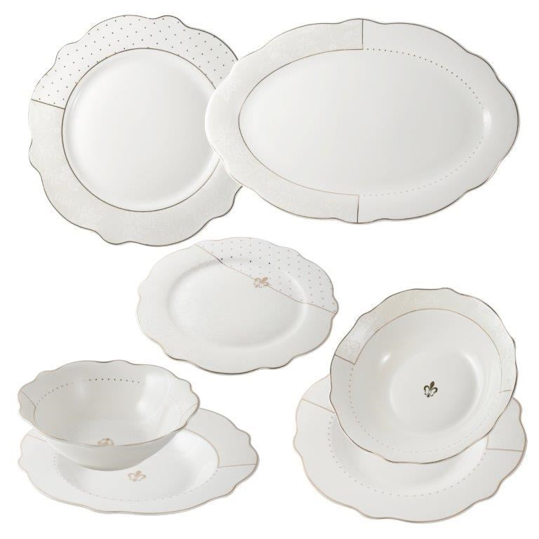 Ceramic Dinner Set of 26 Pcs (need inspect)