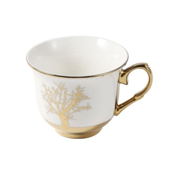 Ceramic Coffee Cup and Saucer Set of 6 Pcs 80 ml