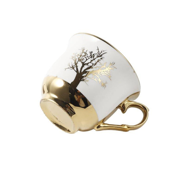 Ceramic Coffee Cup and Saucer Set of 6 Pcs 80 ml