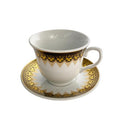 Ceramic Tea Cup & Saucer Set/6 Pcs  220 ml